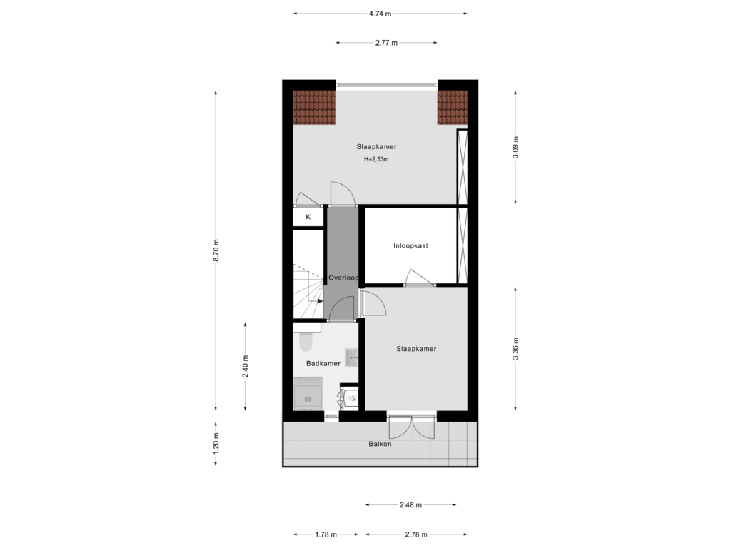 Bekijk plattegrond van 3e Verdieping van Ceintuurbaan 13-B