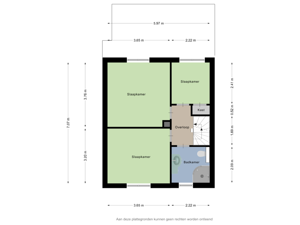 Bekijk plattegrond van Eerste verdieping van van Hornstraat 57