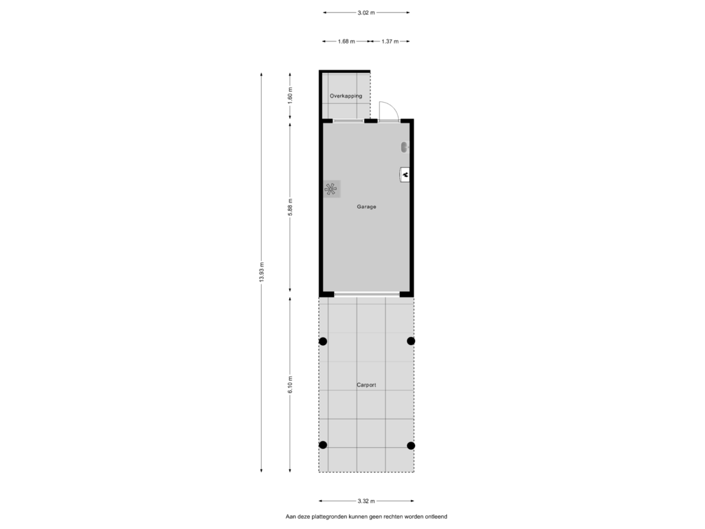 Bekijk plattegrond van Garage van van Hornstraat 57