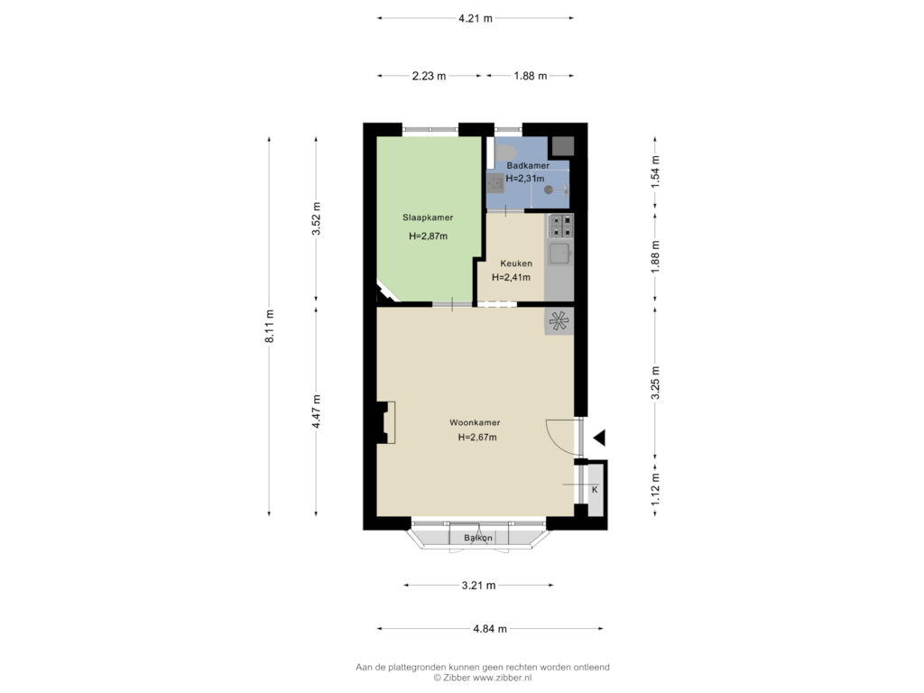 Bekijk plattegrond van Appartement van Professor Kamerlingh Onneslaan 193-B2