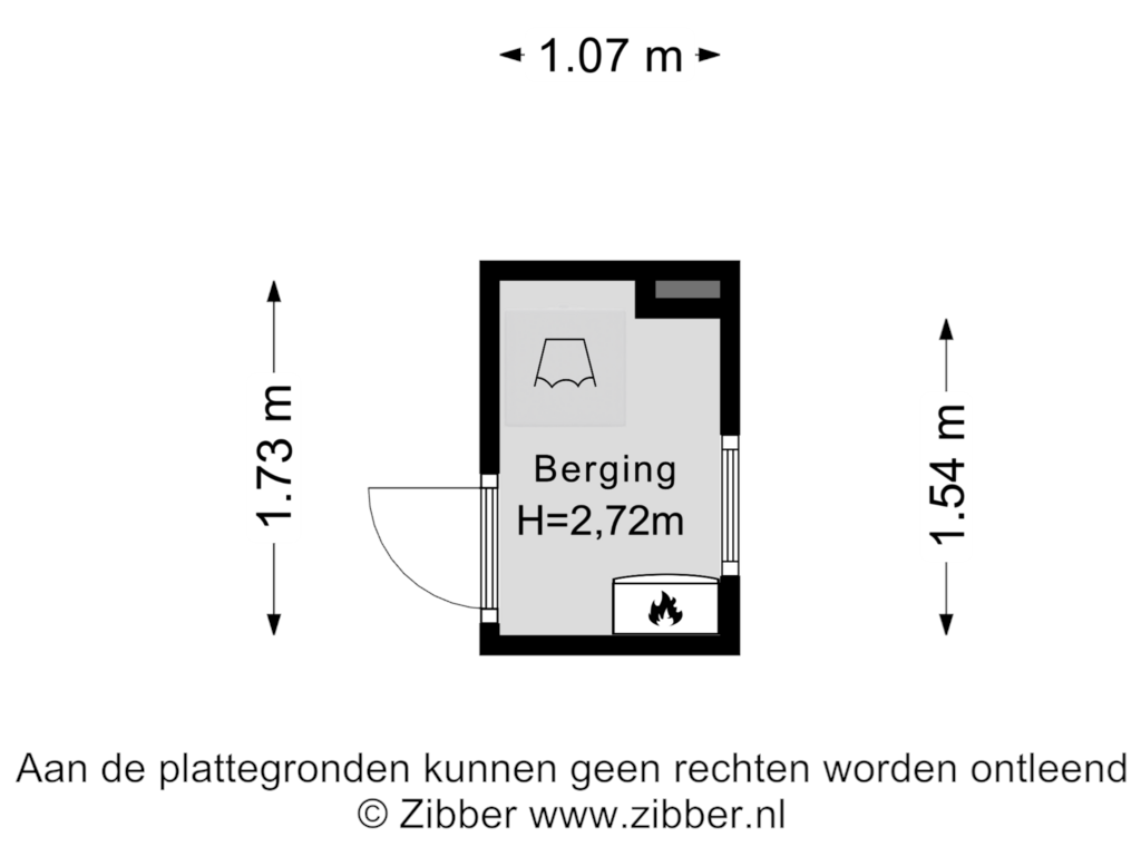 Bekijk plattegrond van Berging van Professor Kamerlingh Onneslaan 193-B2