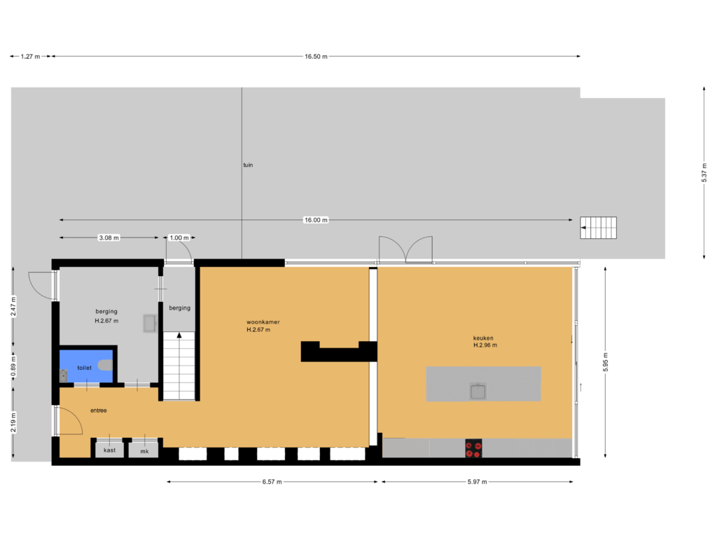 Bekijk plattegrond van Begane grond van Ad Windighof 6