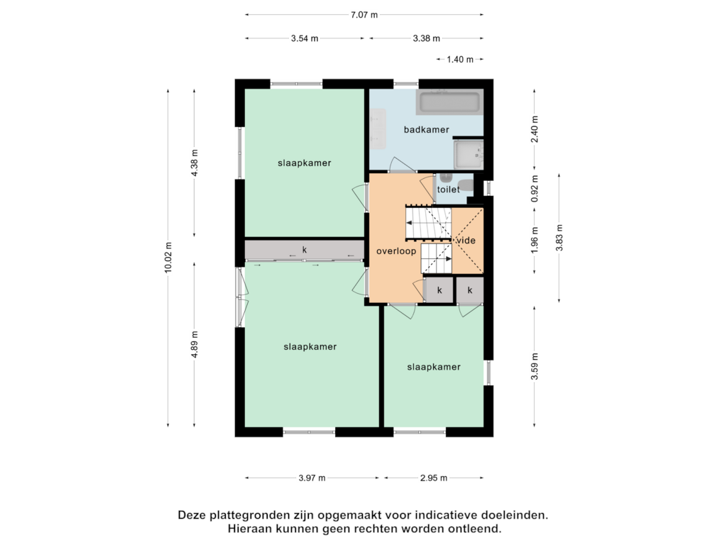 Bekijk plattegrond van 1e verdieping van Pastoor Ermenstraat 53