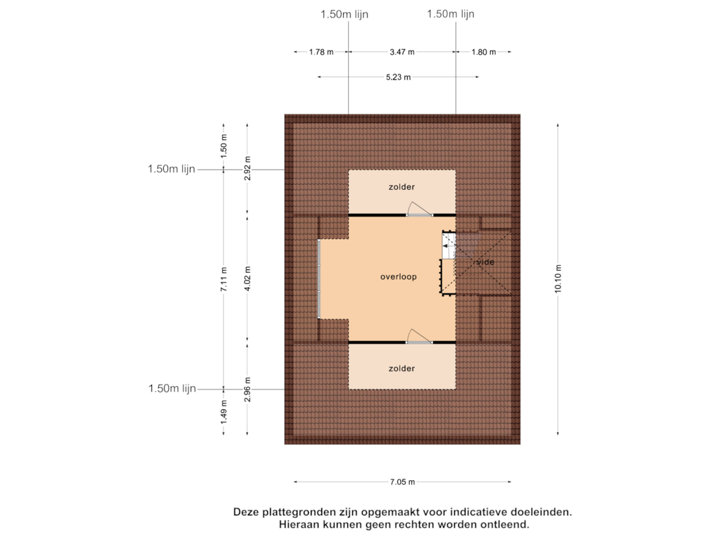 Bekijk plattegrond van 2e  verdieping van Pastoor Ermenstraat 53