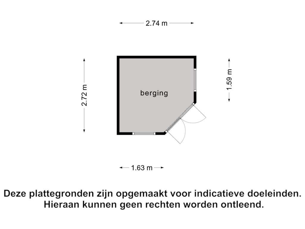 Bekijk plattegrond van Berging 2 van Pastoor Ermenstraat 53