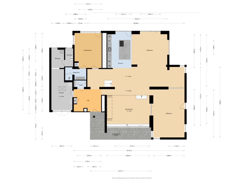 Bekijk plattegrond van Begane grond van Vergiliuslaan 4