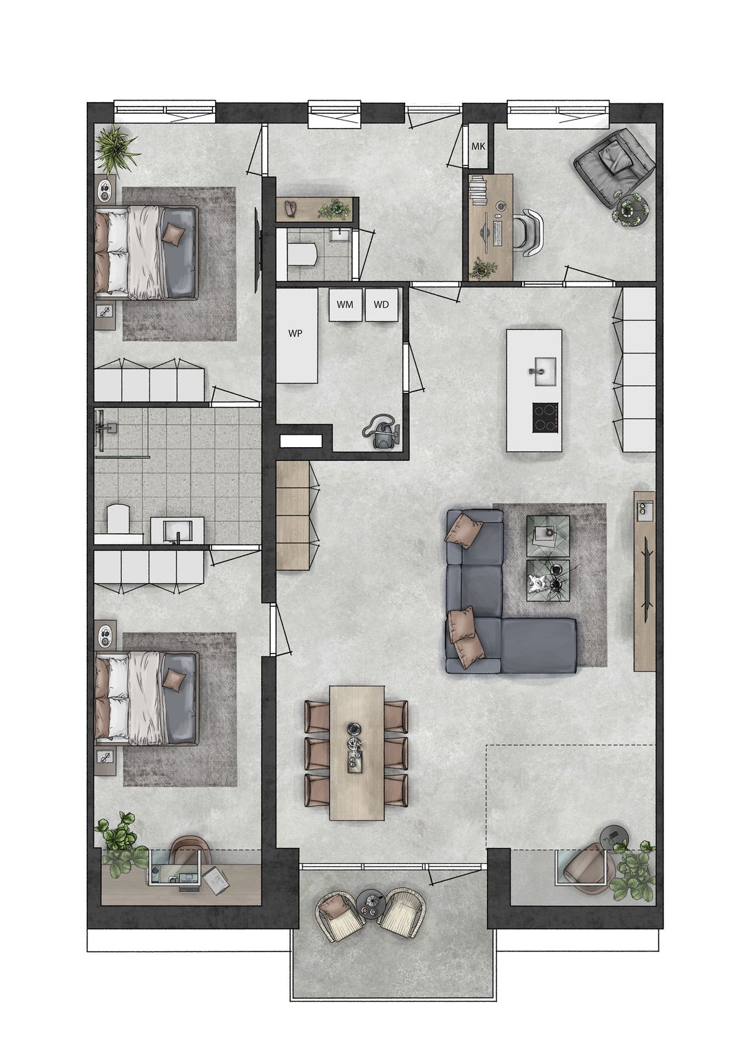 Foto 8 van Penthouse (Bouwnr. 12)