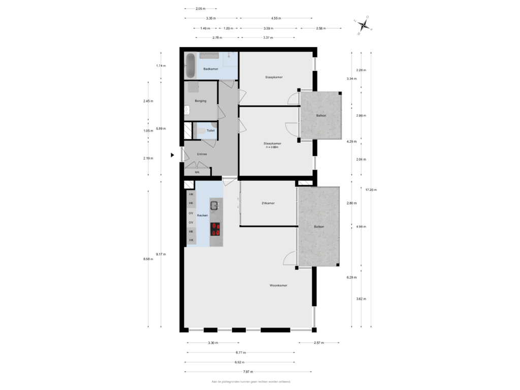 Bekijk plattegrond van Appartement van Houtlaan 259