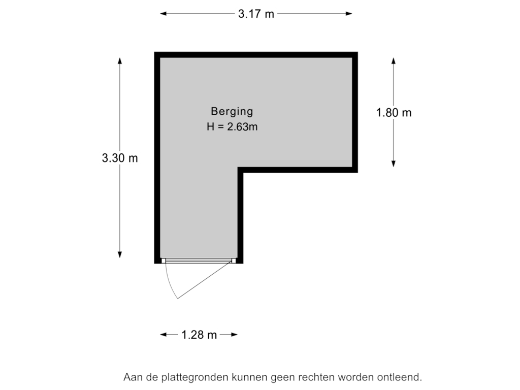 View floorplan of Berging of Houtlaan 259