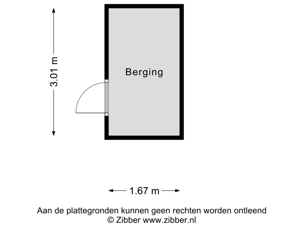 View floorplan of Berging of Zilvermeeuwlaan 18