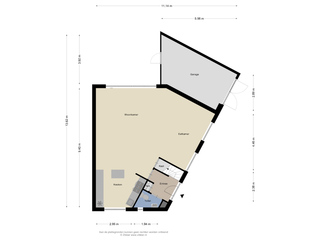 Bekijk plattegrond van Begane Grond van Wagenaarstraat 18