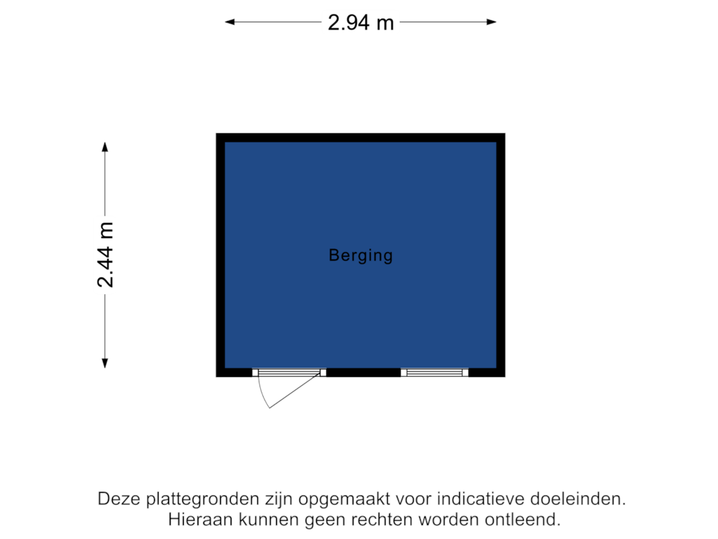 Bekijk plattegrond van Berging van Hoefblad 86