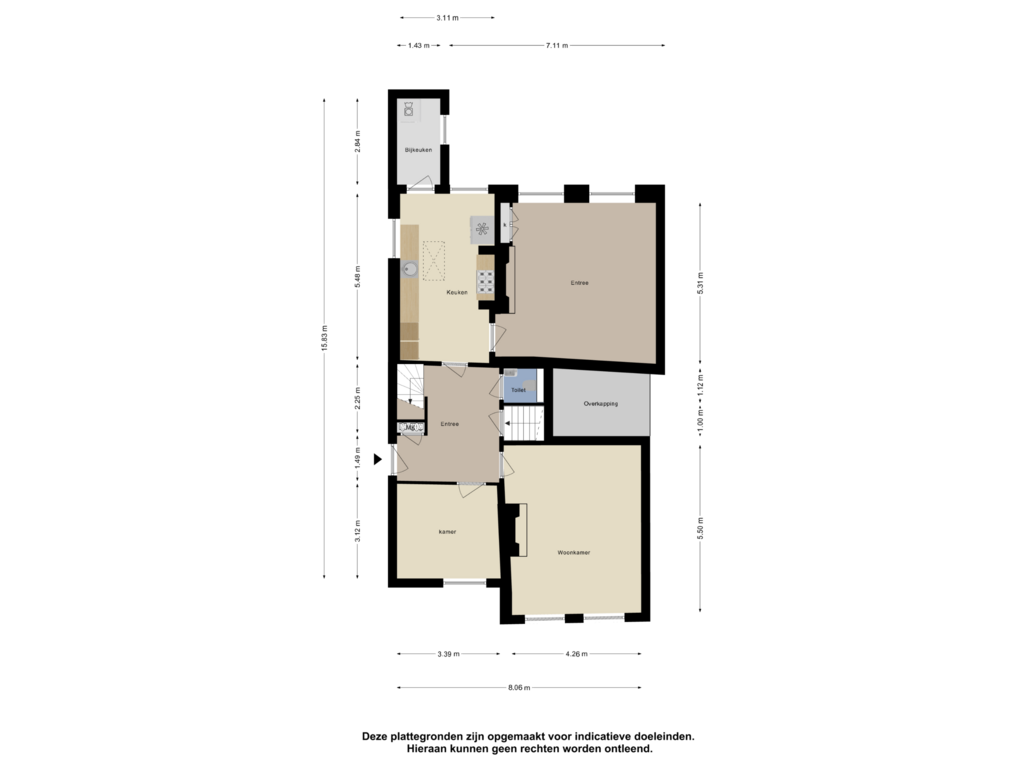 Bekijk plattegrond van Begane Grond van Kerkplein 6