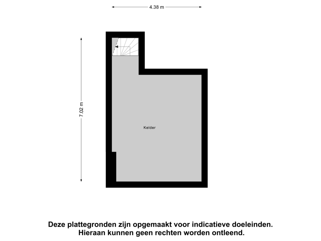 Bekijk plattegrond van Kelder van Kerkplein 6