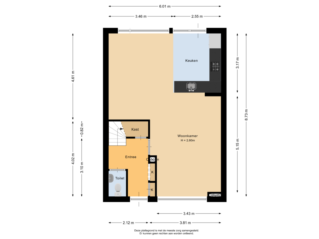 Bekijk plattegrond van Begane grond van Frans Halsstraat 15