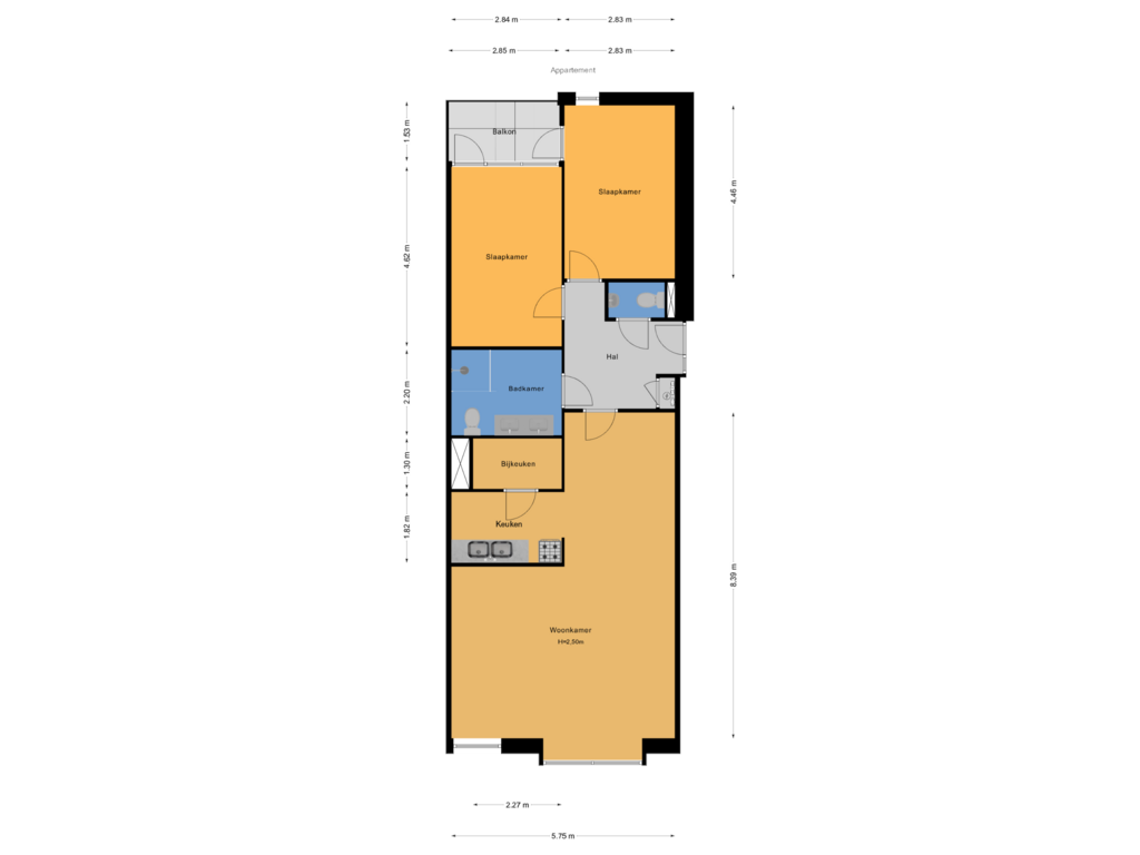 Bekijk plattegrond van Appartement van Cornelis de Wittlaan 160