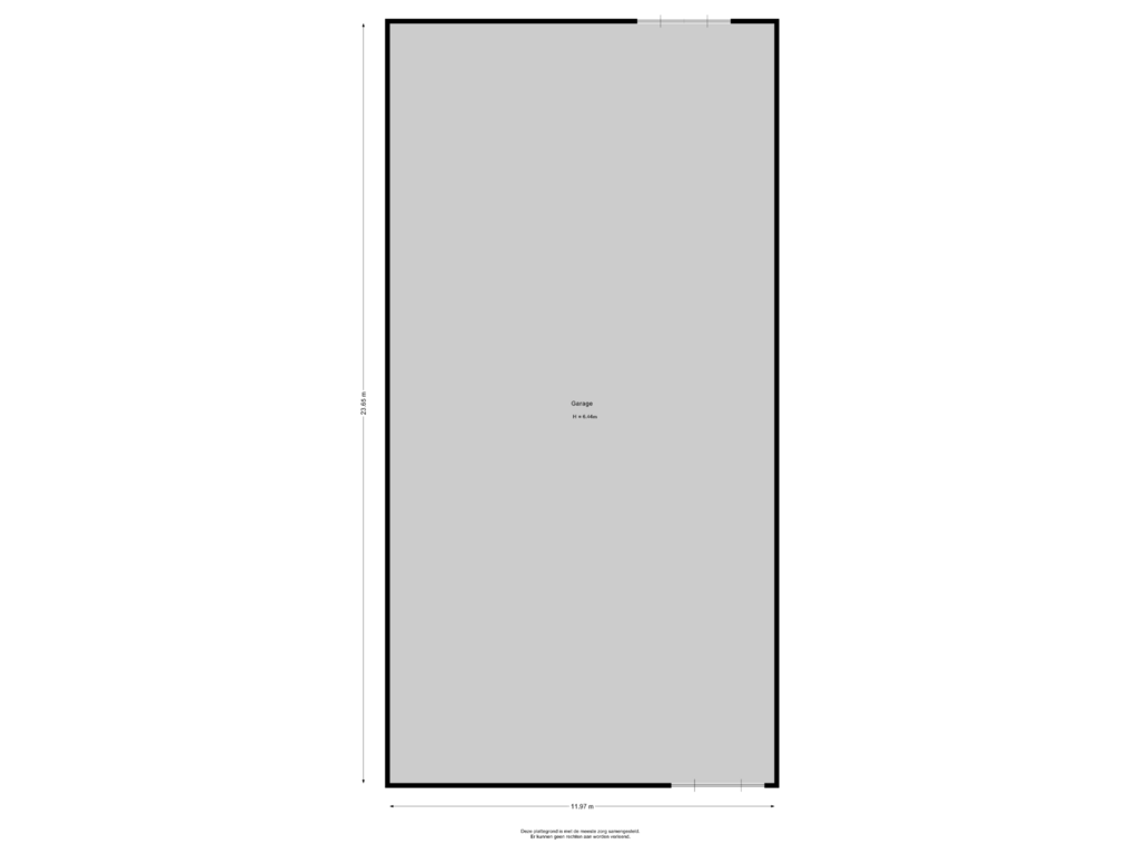 View floorplan of Garage of Kerkstraat 14