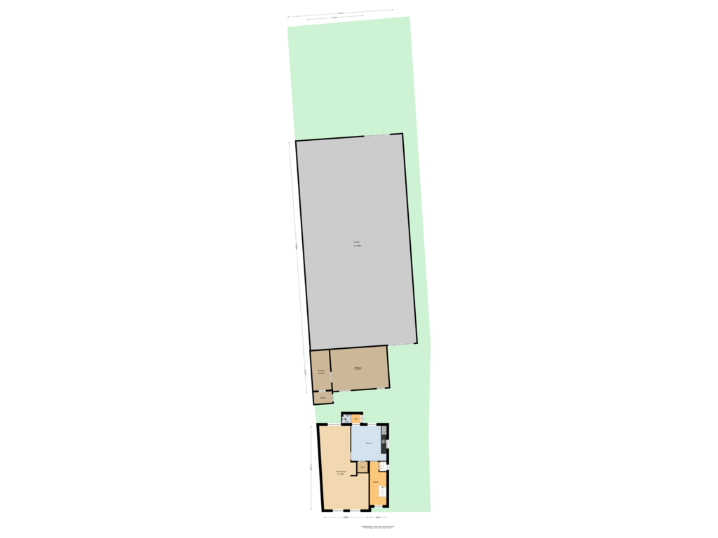 View floorplan of Situatie of Kerkstraat 14