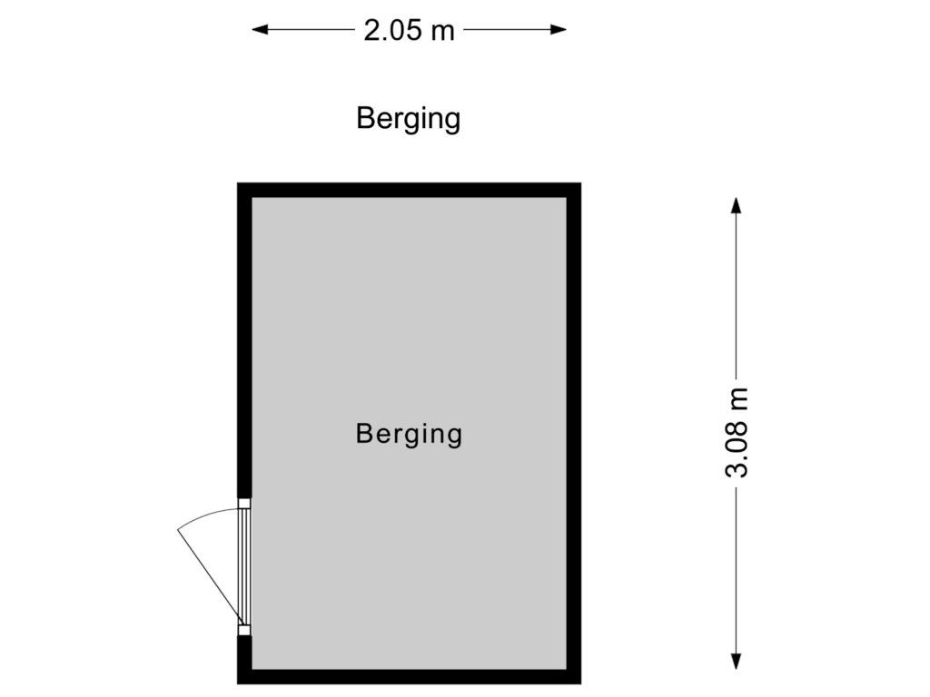 View floorplan of Berging of Wim Sonneveldplein 65