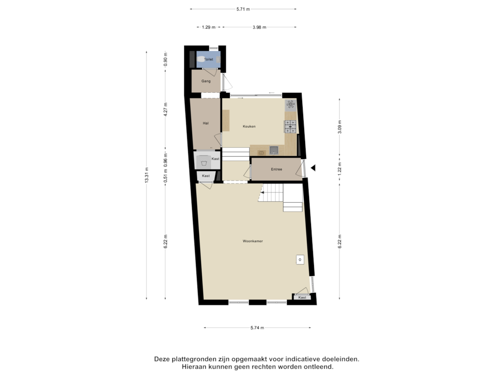 View floorplan of Begane Grond of Dorpsstraat 73