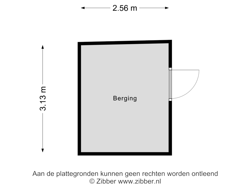 Bekijk plattegrond van Berging van Verdistraat 89