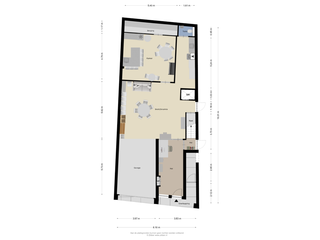 Bekijk plattegrond van Begane grond van Hofstraat 6