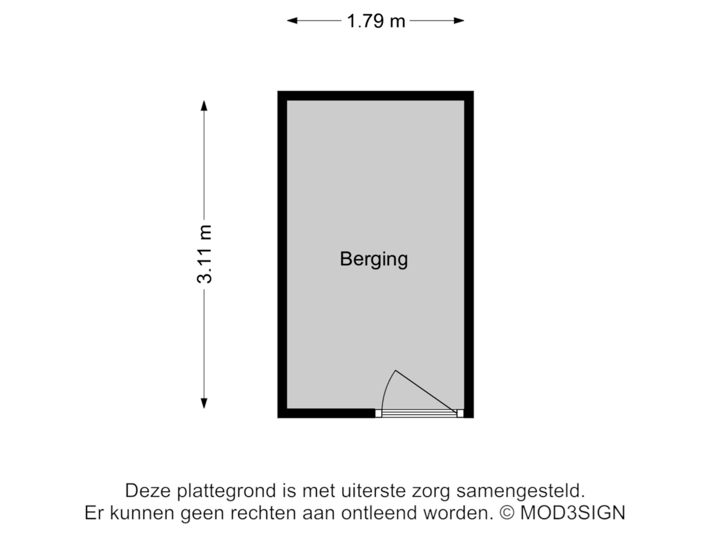 Bekijk plattegrond van Berging van Roerdomplaan 3