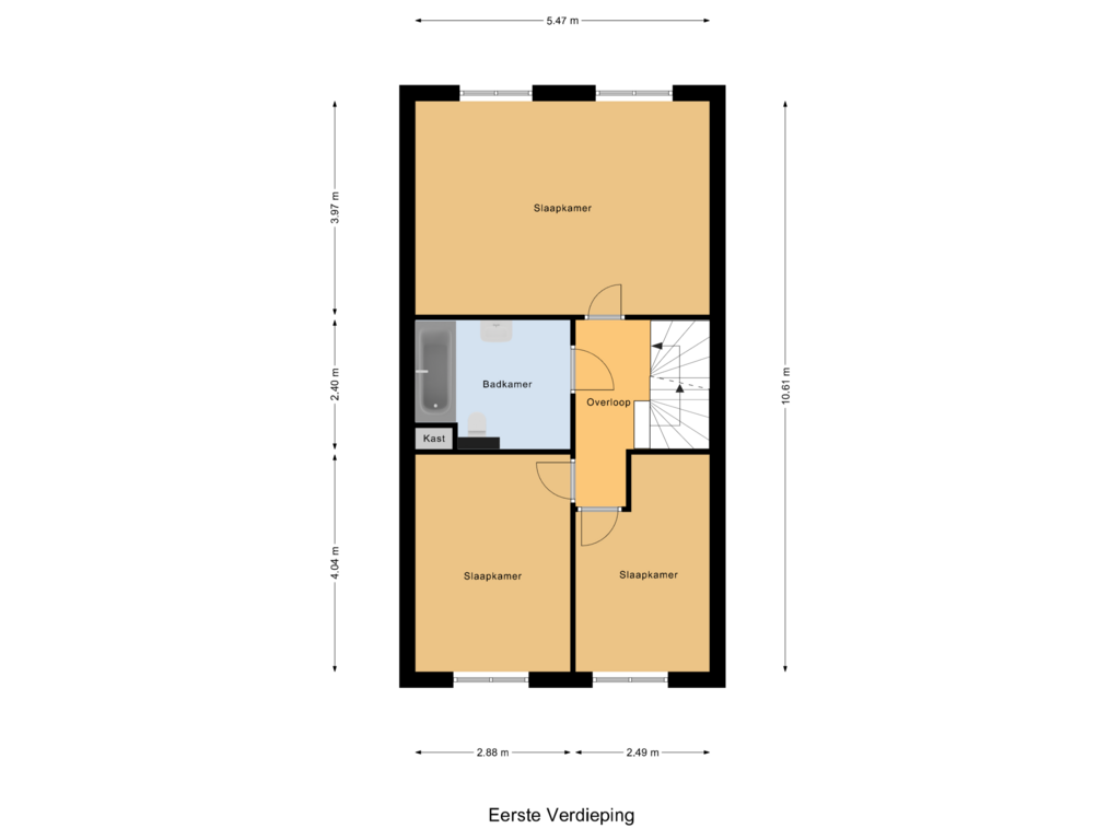 Bekijk plattegrond van Eerste Verdieping van Hemelrijk 5