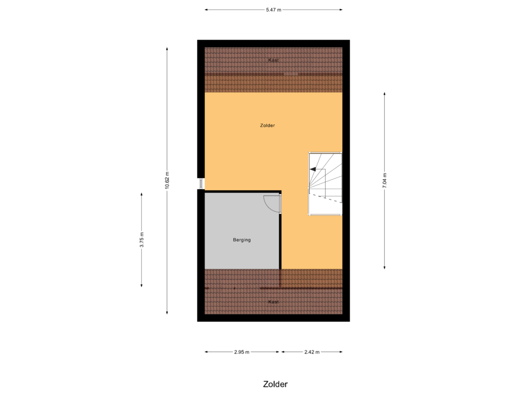 Bekijk plattegrond van Zolder van Hemelrijk 5