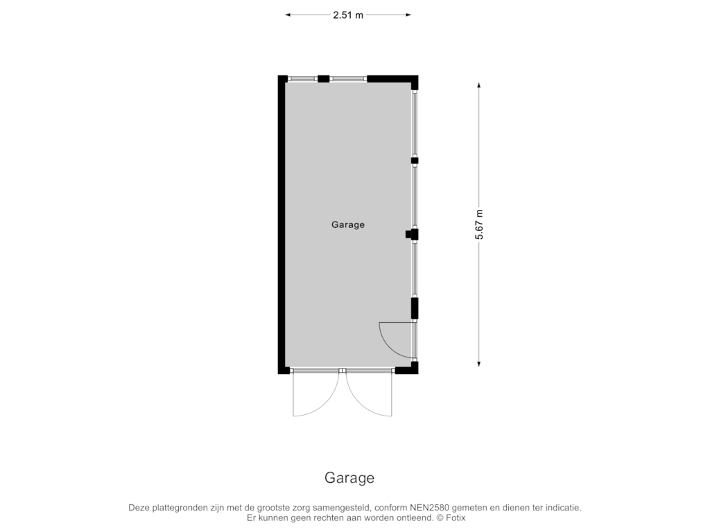 Bekijk plattegrond van Garage van Prinsenlaan 13