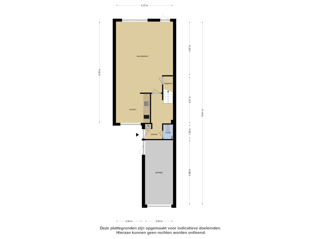 Bekijk plattegrond van Begane Grond van Bazuinstraat 43