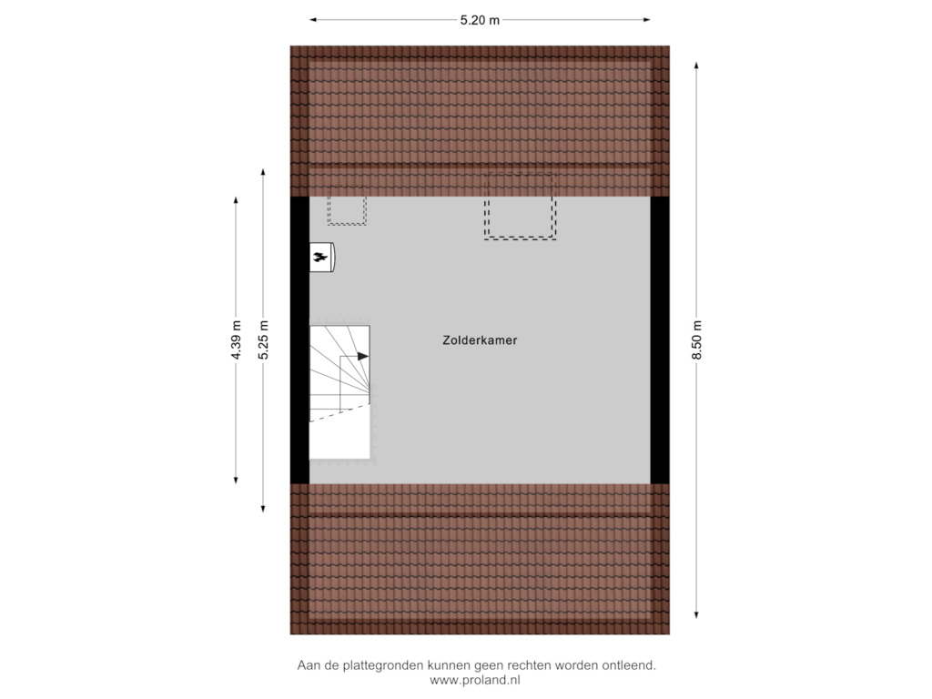 Bekijk plattegrond van 2e Verdieping van A. Kortekaasstraat 48