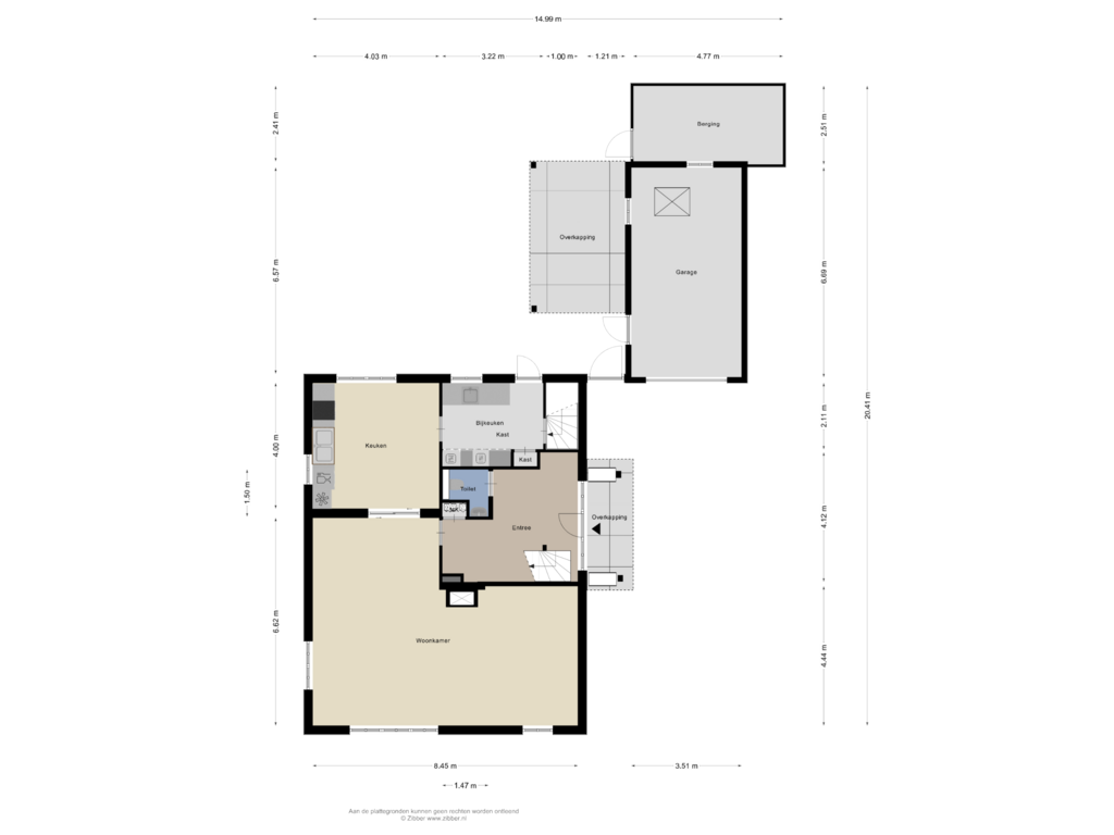 Bekijk plattegrond van Begane grond van Molenesch 3