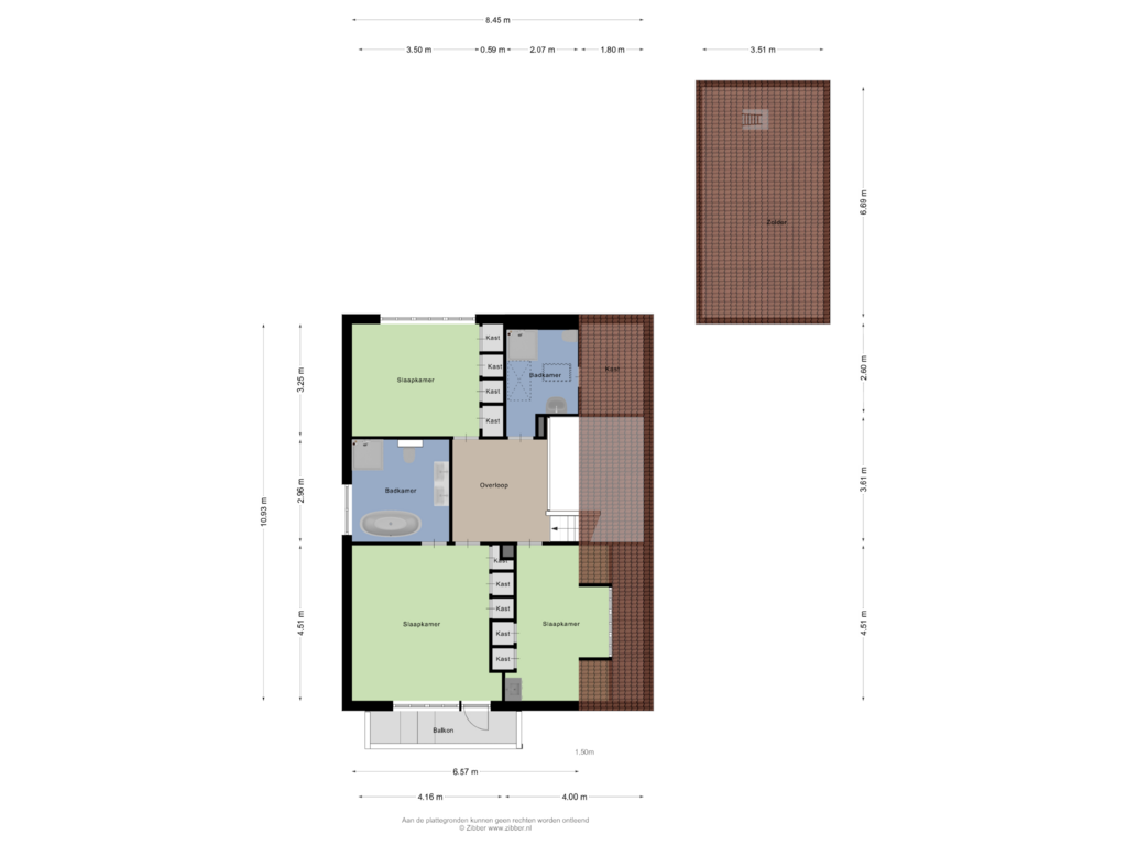 Bekijk plattegrond van Eerste Verdieping van Molenesch 3