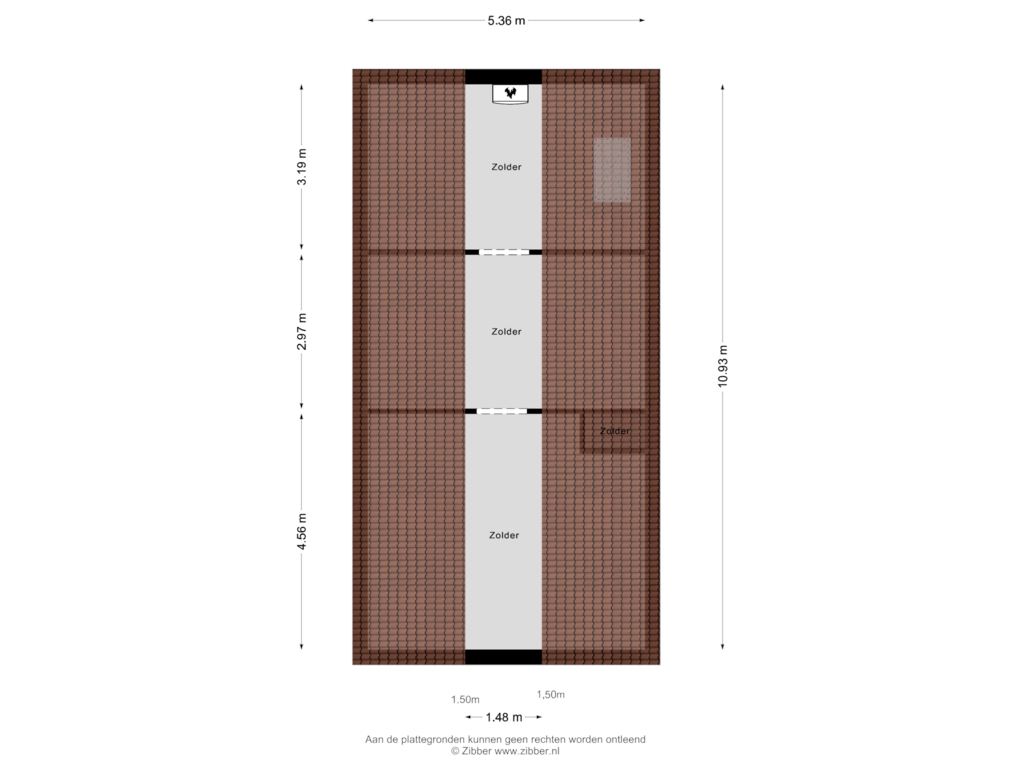 Bekijk plattegrond van Zolder van Molenesch 3