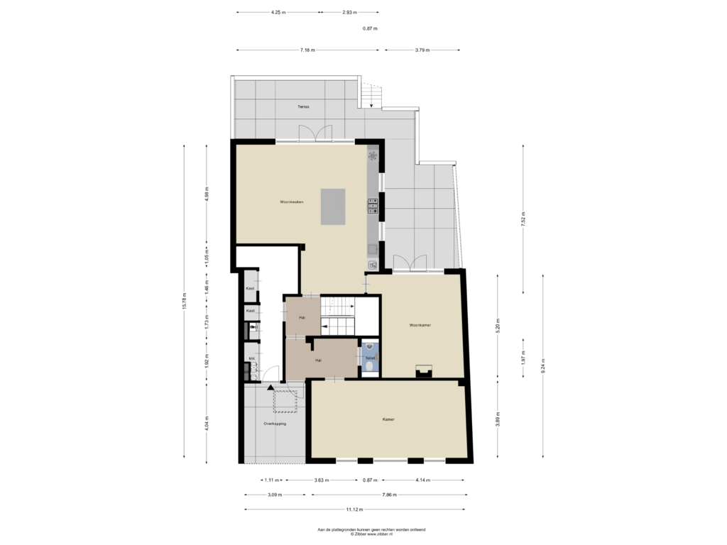 Bekijk plattegrond van Begane Grond van Neck 13