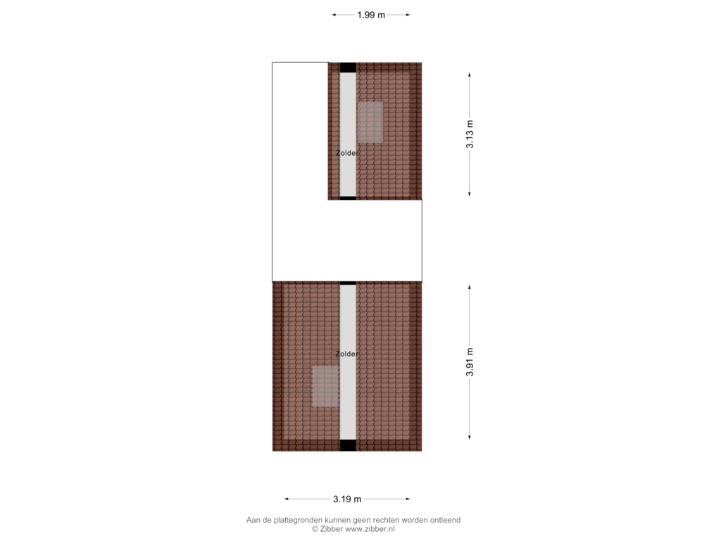 Bekijk plattegrond van Zolder van Neck 13