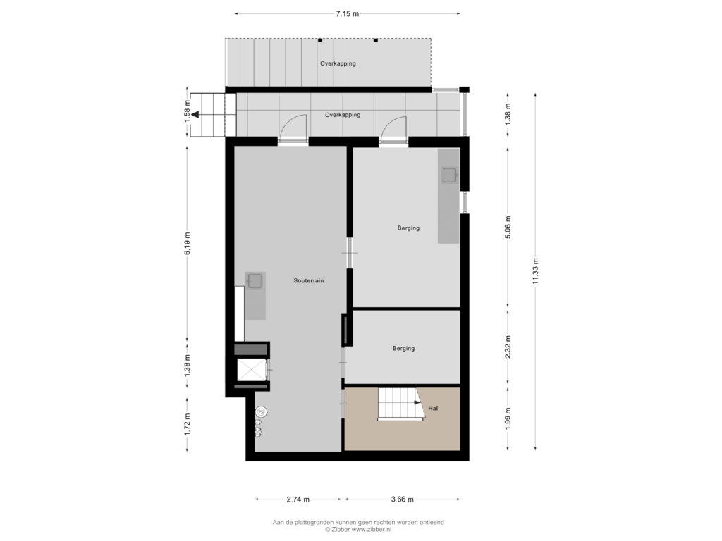 Bekijk plattegrond van Souterrain van Neck 13