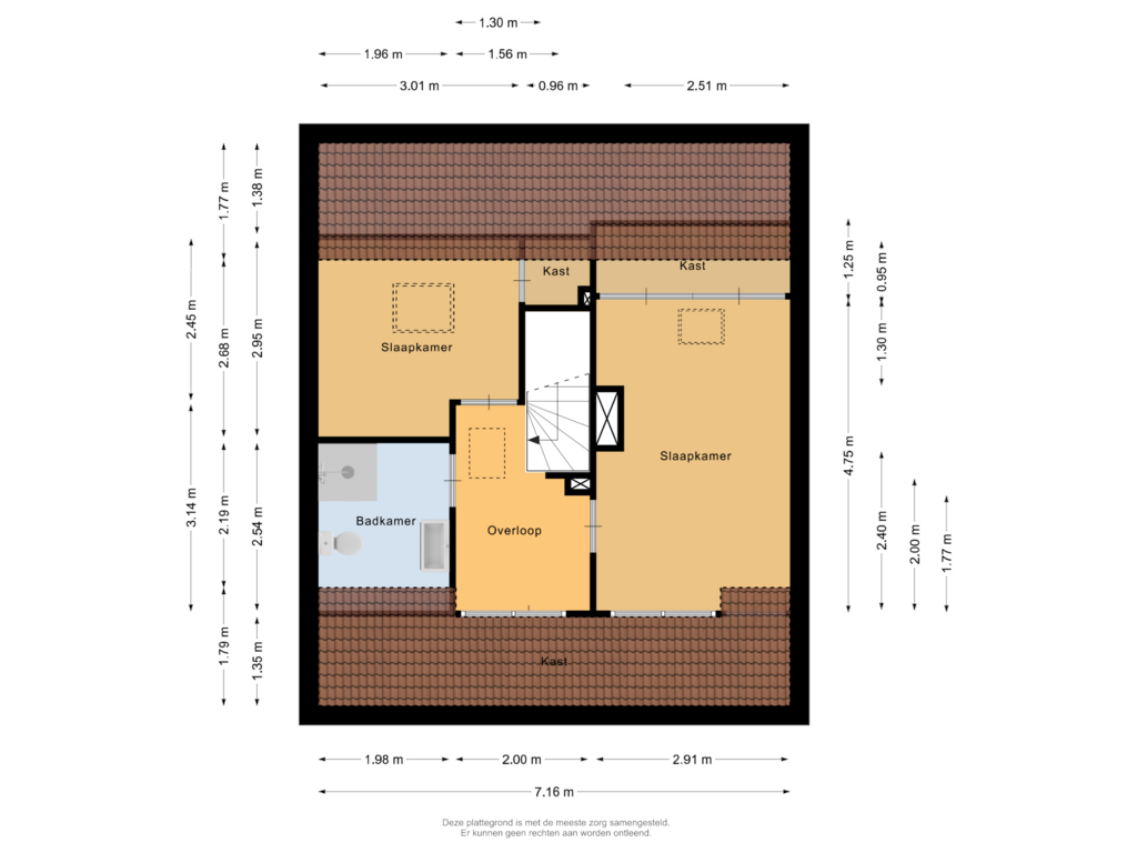 Bekijk plattegrond van Eerste verdieping van Greffelingsestraat 9