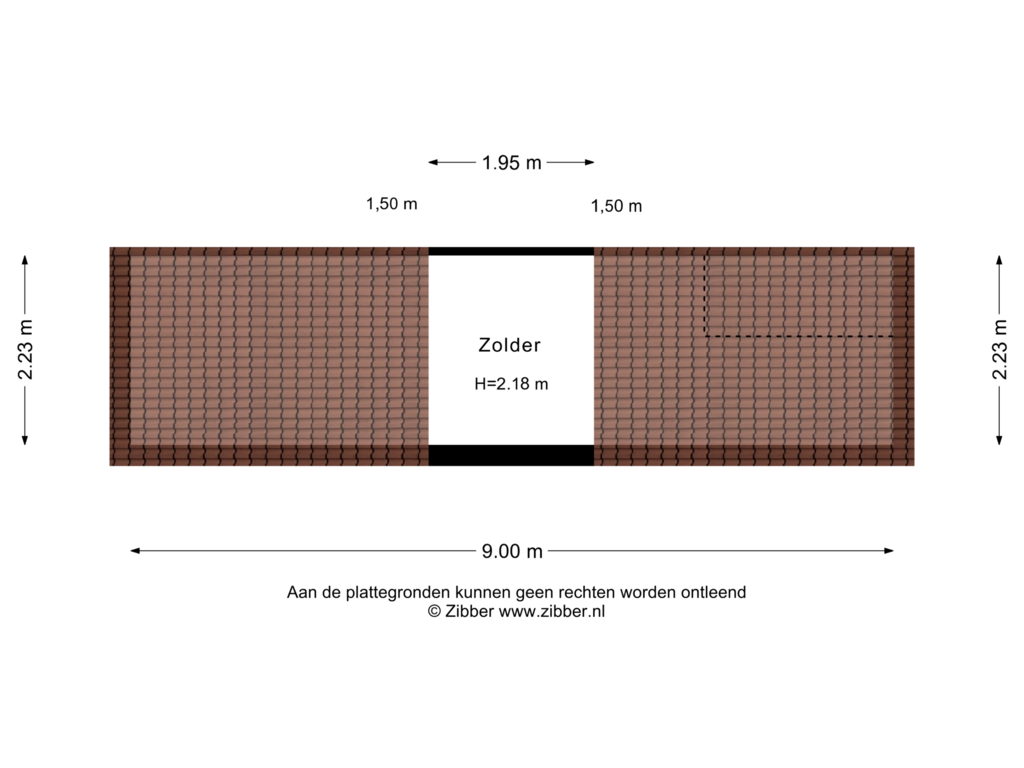 Bekijk plattegrond van Zolder van Uitgang 7