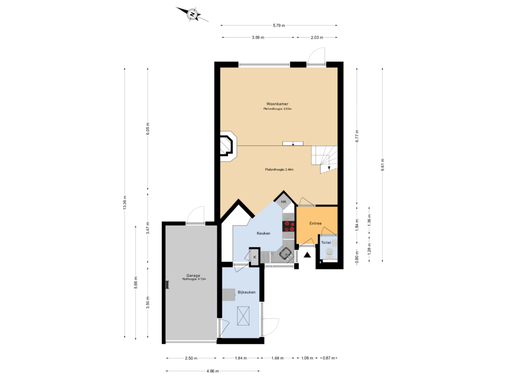 Bekijk plattegrond van Begane grond van Esdoorndreef 23