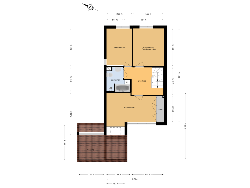 Bekijk plattegrond van 1e Verdieping van Esdoorndreef 23