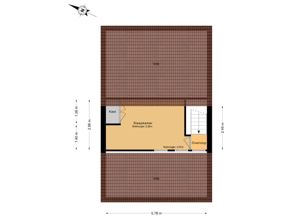 Bekijk plattegrond van 2e verdieping van Esdoorndreef 23