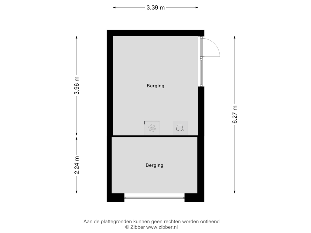 View floorplan of Berging of Prinsepark 22