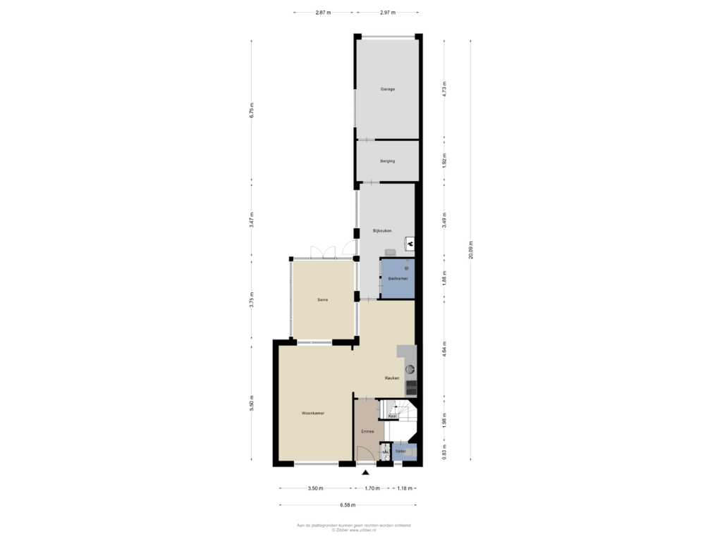 Bekijk plattegrond van Begane Grond van Vloedstraat 10