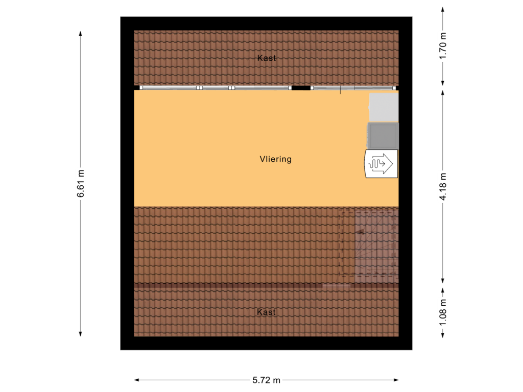 Bekijk plattegrond van Tweede verdieping van Polbeek 47