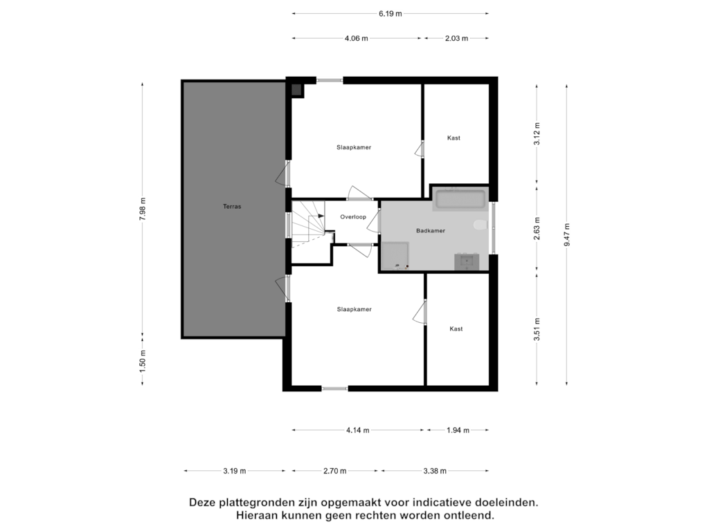 View floorplan of Eerste Verdieping of Cardium 33