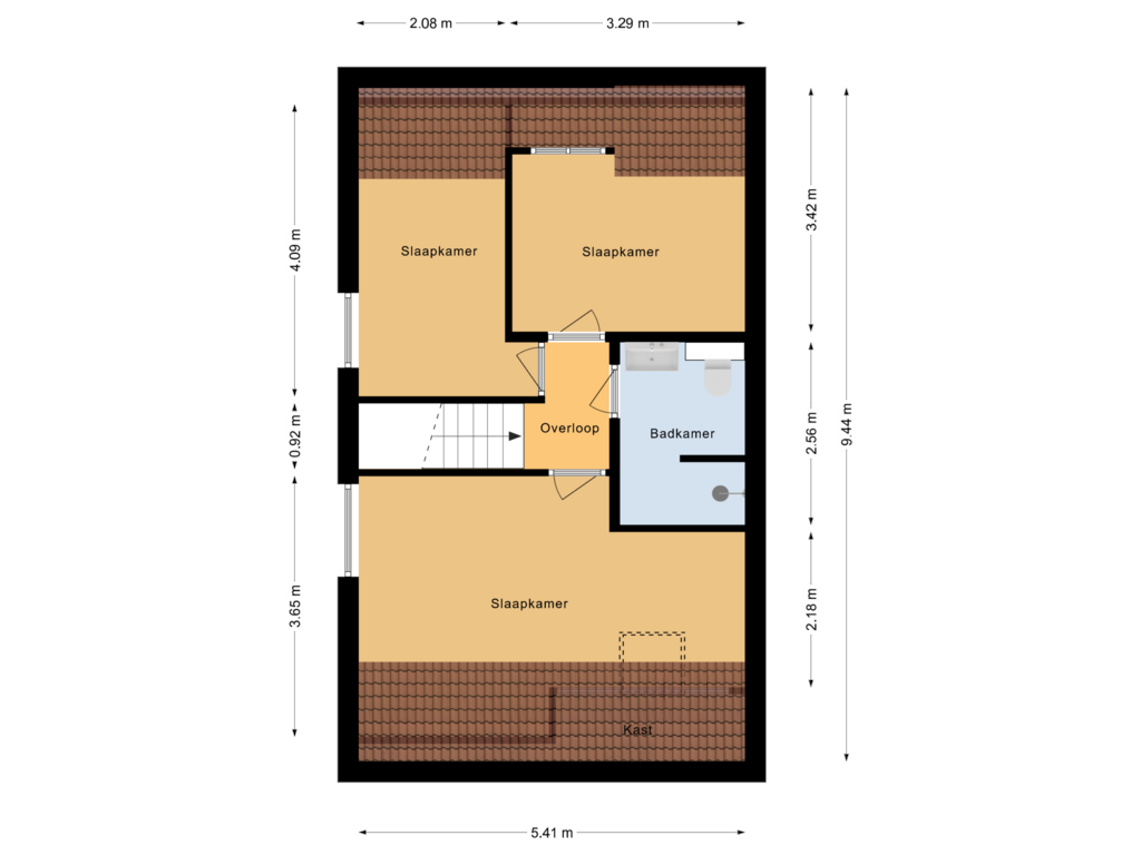 Bekijk plattegrond van Eerste verdieping van Luchtenstein 14