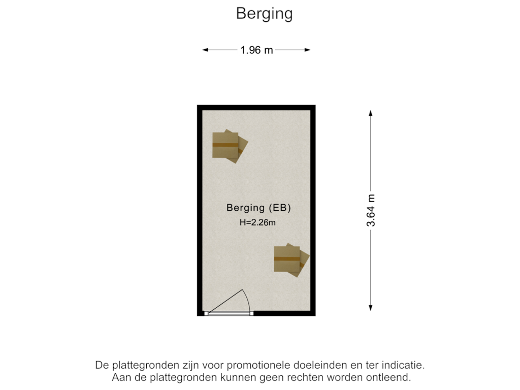 View floorplan of Berging of Rooseveltweg 411