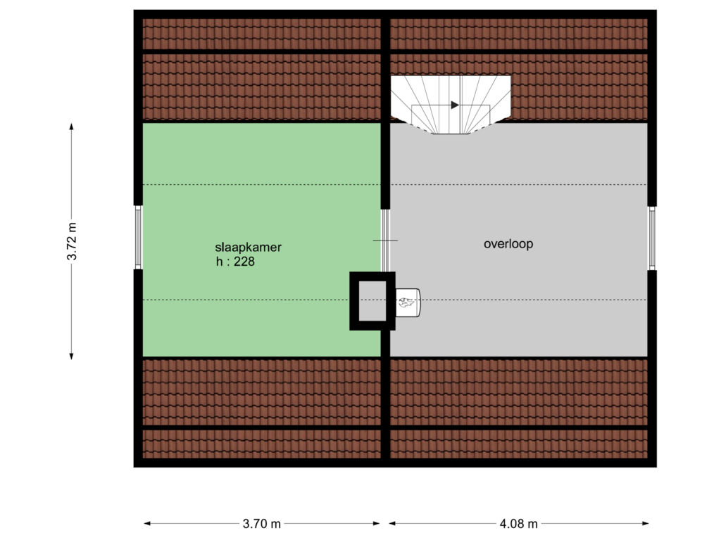 Bekijk plattegrond van 2e verdieping van Jan Oomenstraat 37